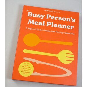 The Busy Persons Meal Planner 52-Weeks  + Grocery List Notepad Laura Ligos 2022